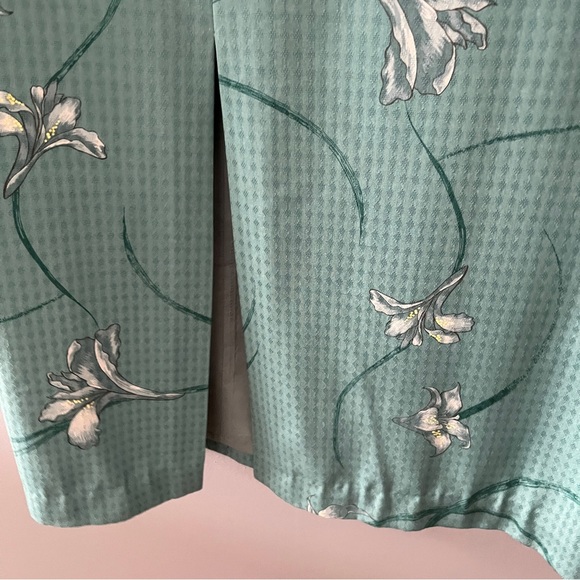 Tommy Bahama blue floral print silk maxi dress size 10 - Picture 3 of 5